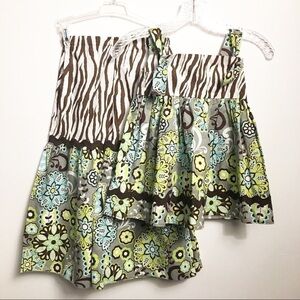 TODDLER Girls 2 pc Outfit Animal Print Zebra 4T